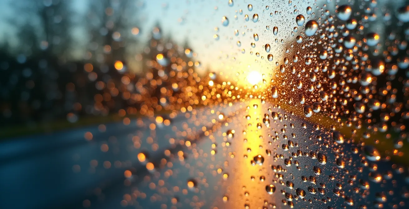 Voiture sous le soleil d'été québécois illustrant l'effet de serre